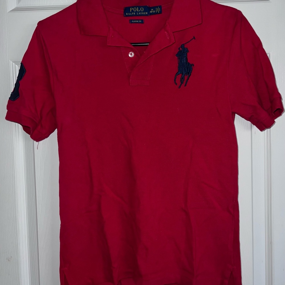 Ralph Lauren Men's Polo Shirt in Bold Red